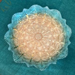 Azzurra Turkey Genuine Silver Glass Bowl